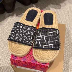 Tory Burch Ribbon Espadrille Slide